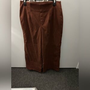 Women’s Spanx Rust/Brown Size Large wide leg pants-Inseam 26 inches